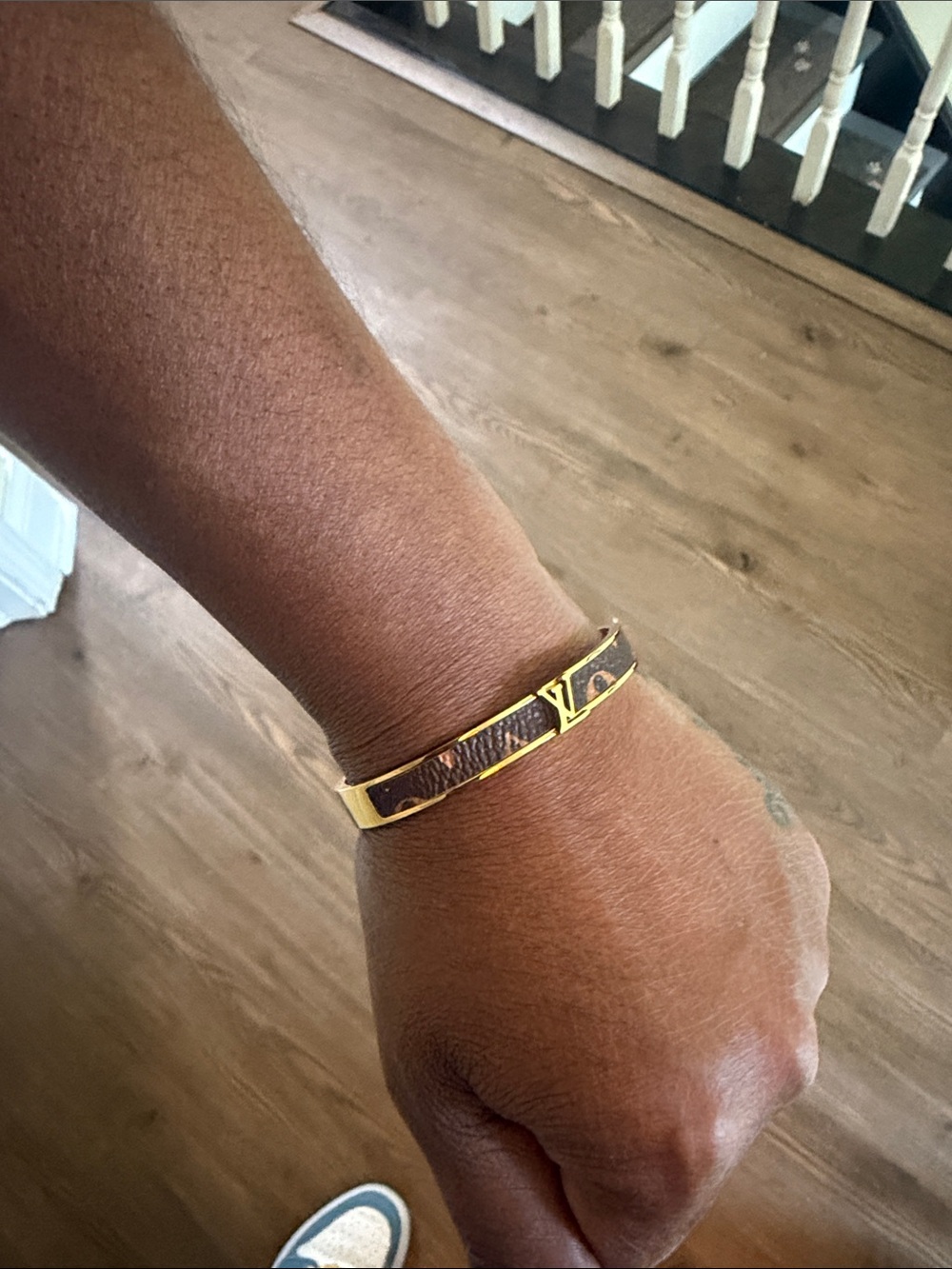 Designer inspired Monogram Bangle - Picture 4 of 8
